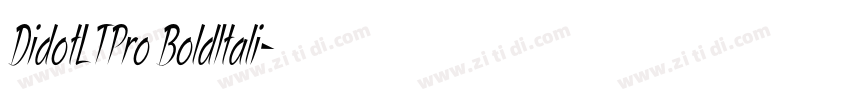 DidotLTPro BoldItali字体转换